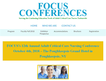 Tablet Screenshot of focusonnursing.com